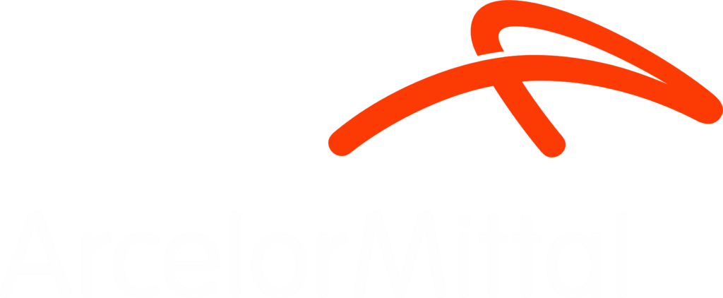 logo arcelormittal, cliente atendido pela phf comunicação visual