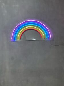 led neon arco iris