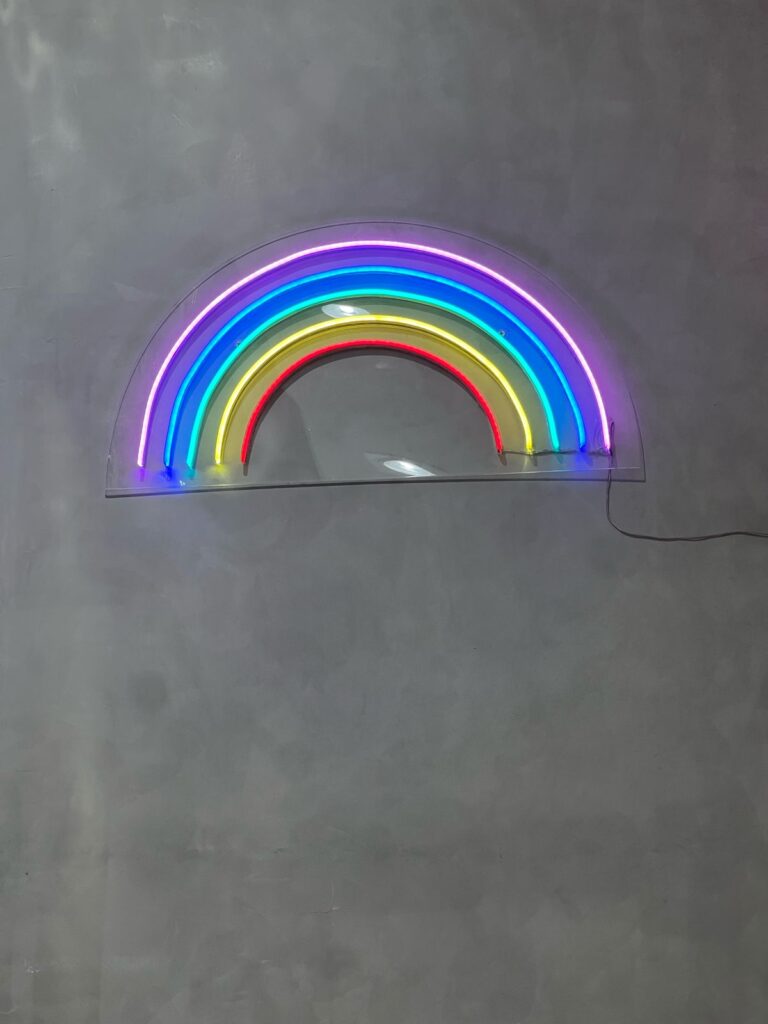 led neon arco iris